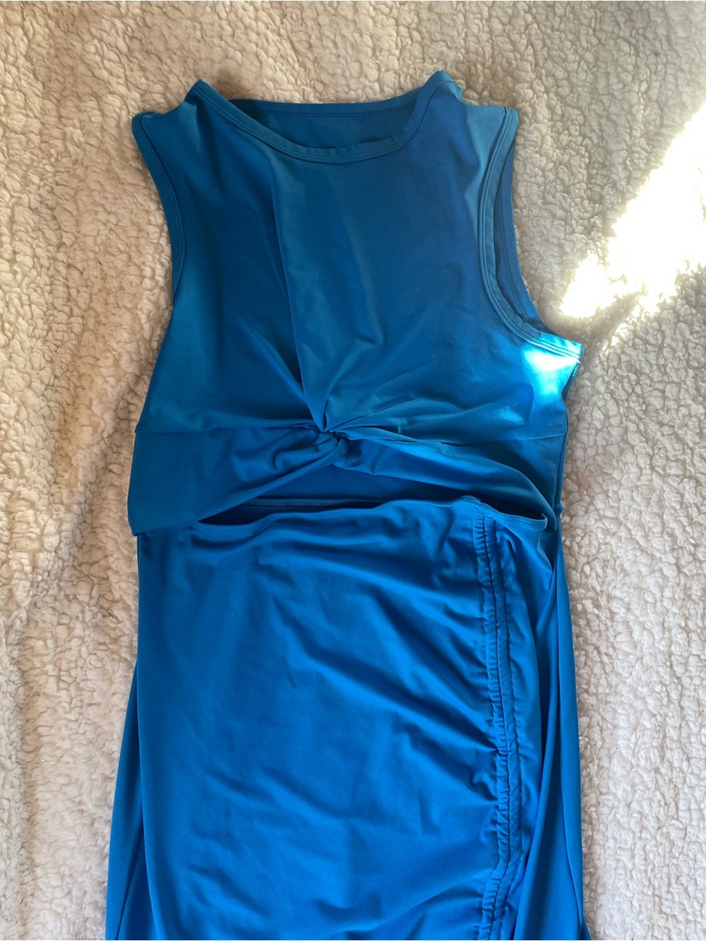 HALARA Vivid Blue Twist-Front Maxi DressNWOT